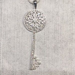 Liz Claiborne Rhinestone Key pendant